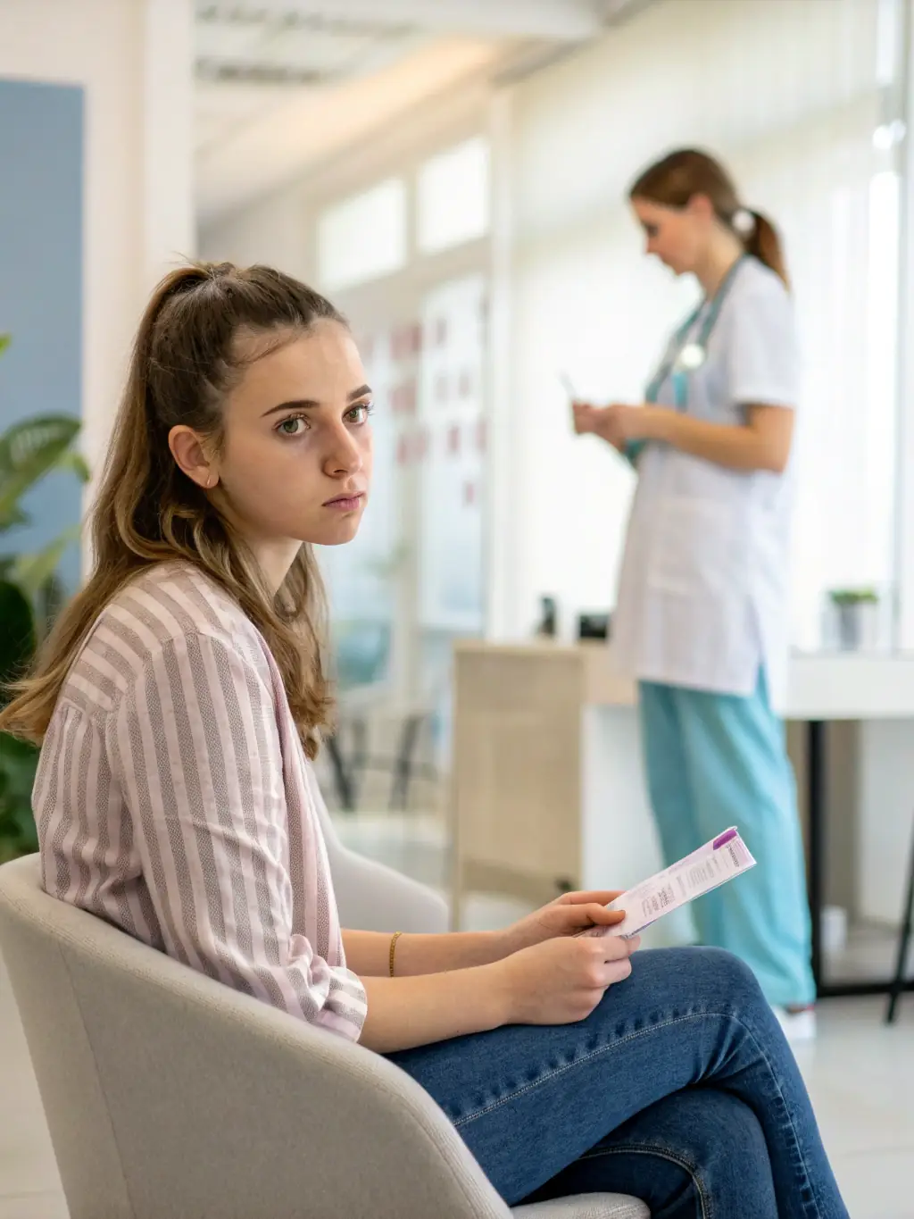 A candidate undergoing a pre-employment drug screening test, ensuring a drug-free workplace from the start.